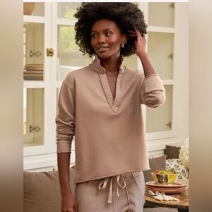 Frank & Eileen Sweatshirt Taupe Size Large